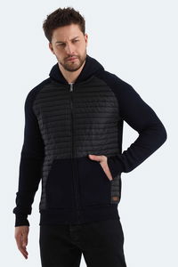 Slazenger - Slazenger BASS IN Erkek Fermuarlı Kapüşonlu Cepli Lacivert Sweatshırt Slazenger - Slazenger BASS IN Erkek Fermuarlı Kapüşonlu Cepli Lacivert Sweatshırt