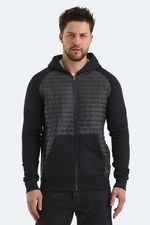 Slazenger - Slazenger BASS IN Erkek Fermuarlı Kapüşonlu Cepli Siyah Sweatshırt Slazenger - Slazenger BASS IN Erkek Fermuarlı Kapüşonlu Cepli Siyah Sweatshırt