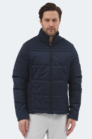 Slazenger BLANCO Erkek Dik Yaka Slim Fit Lacivert Mont & Kaban
