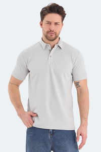 Slazenger - Slazenger BOLT Erkek Polo Yaka Gri Tişört Slazenger - Slazenger BOLT Erkek Polo Yaka Gri Tişört