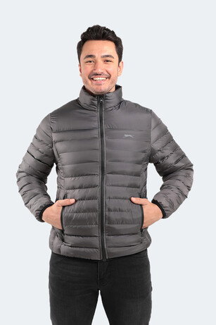 Slazenger BOSS I Erkek Şişme Gri Mont & Kaban