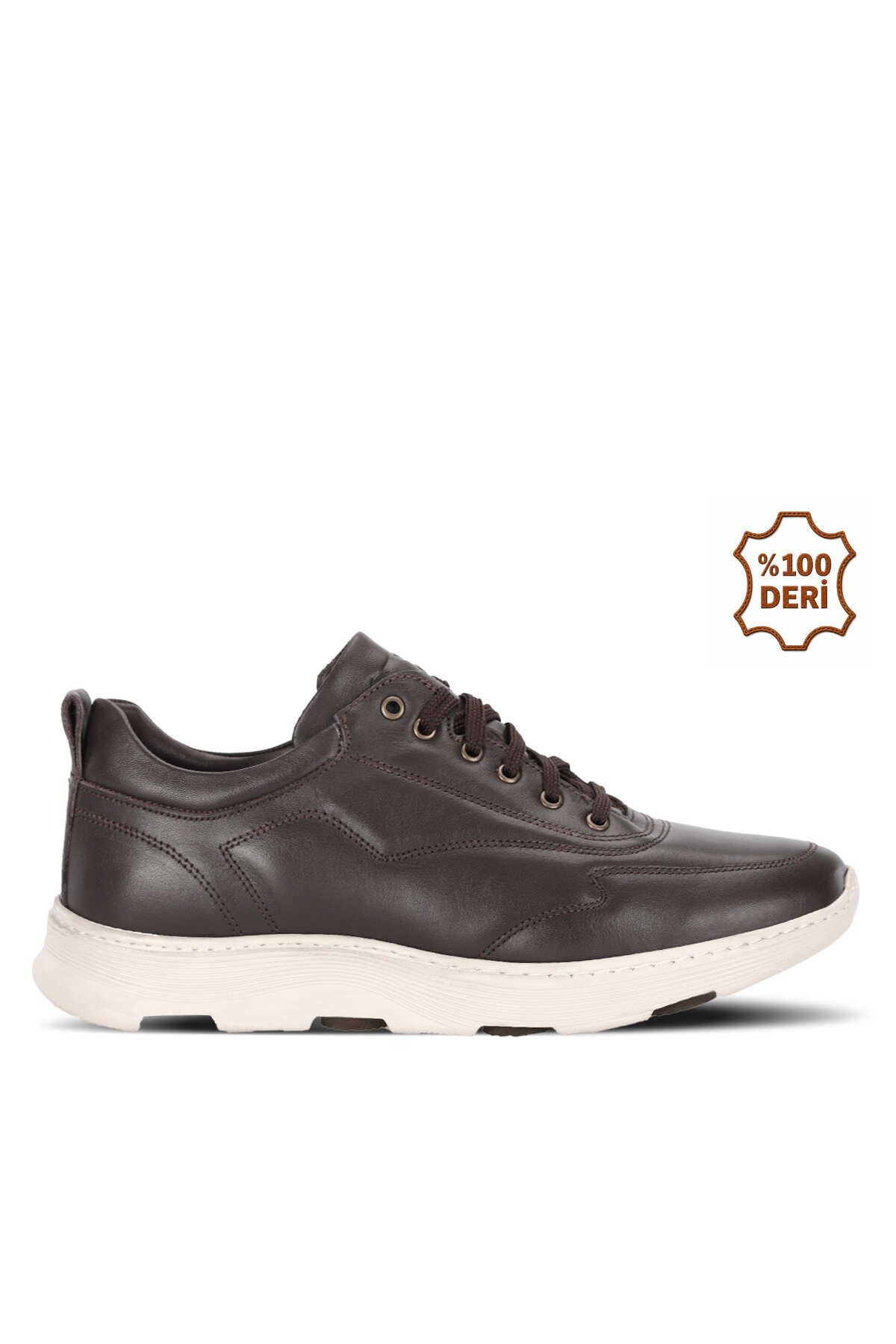 Slazenger - Slazenger BRATHON Erkek Deri Kahve Günlük Spor Ayakkabısı