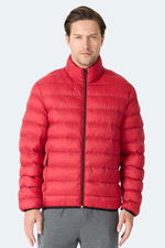 Slazenger - Slazenger BRAUM Erkek Şişme Kırmızı Mont & Kaban