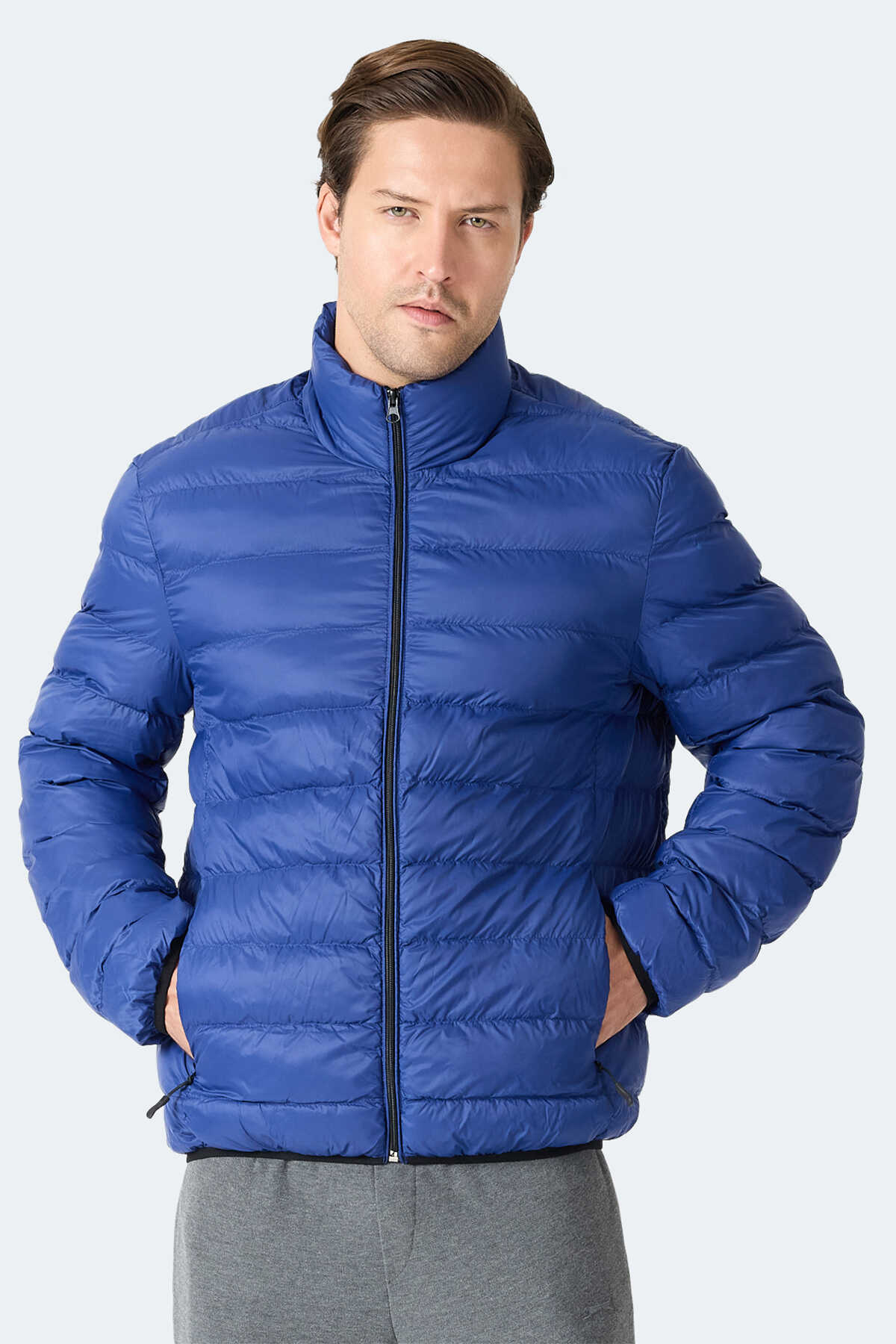 Slazenger - Slazenger BRAUM Erkek Saks Mavi Mont & Kaban