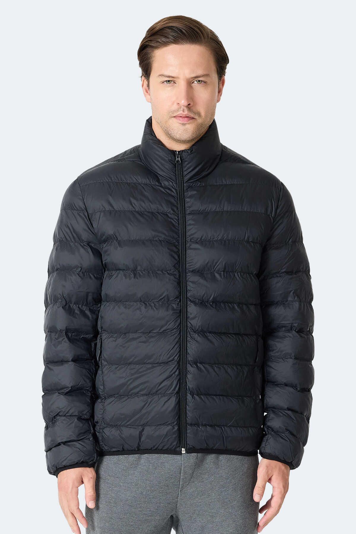 Slazenger - Slazenger BRAUM Erkek Siyah Mont & Kaban