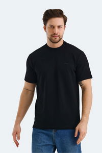 Slazenger - Slazenger BREEZE Erkek Siyah Tişört Slazenger - Slazenger BREEZE Erkek Siyah Tişört