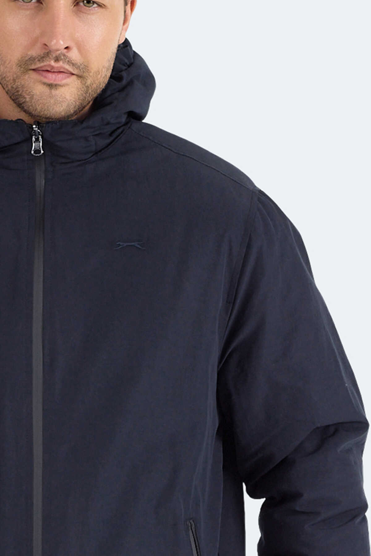 Slazenger BRELIS Erkek Çift Taraflı Lacivert Mont & Kaban - 3