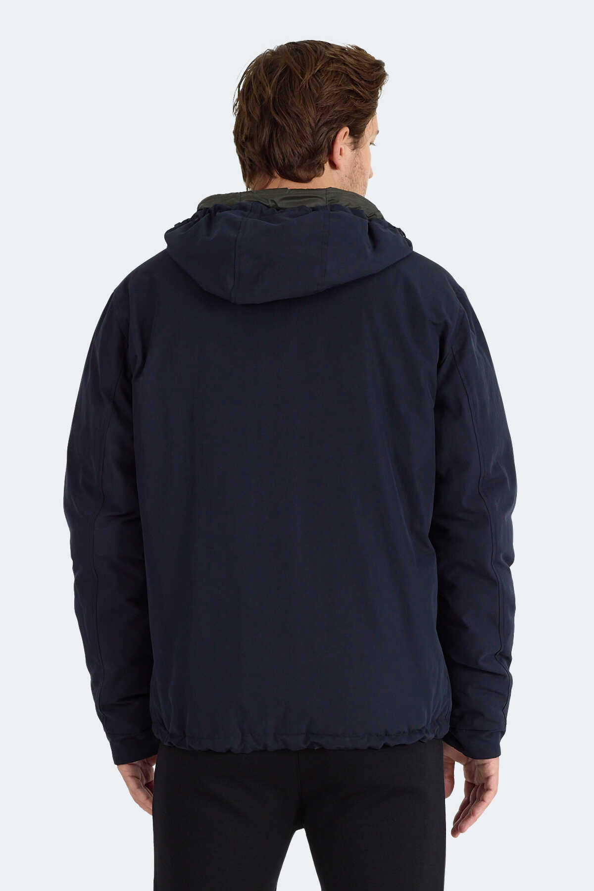 Slazenger BRELIS Erkek Çift Taraflı Lacivert Mont & Kaban - 4