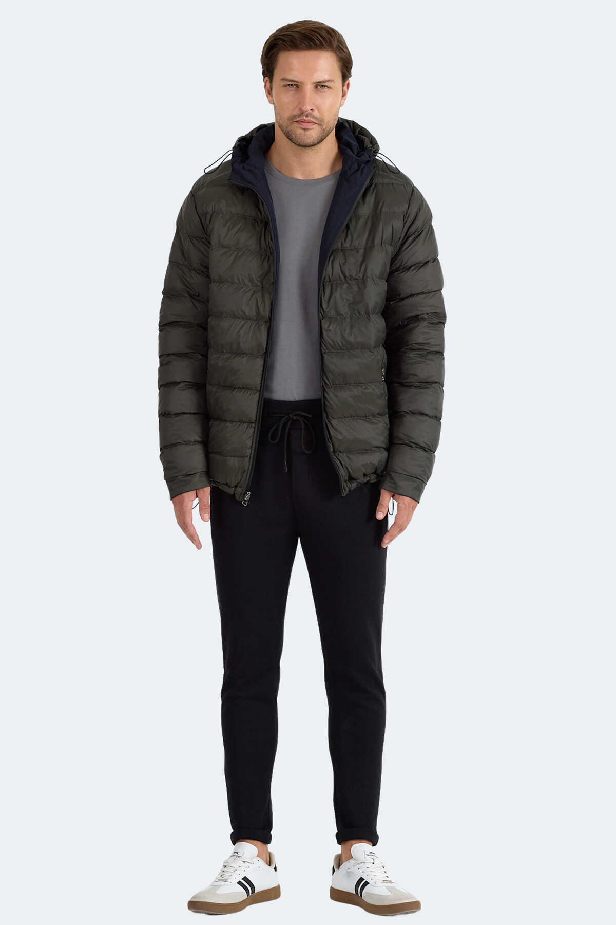 Slazenger BRELIS Erkek Çift Taraflı Lacivert Mont & Kaban - 8