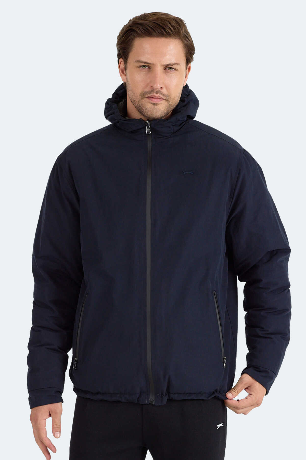 Slazenger BRELIS Erkek Çift Taraflı Lacivert Mont & Kaban - 10