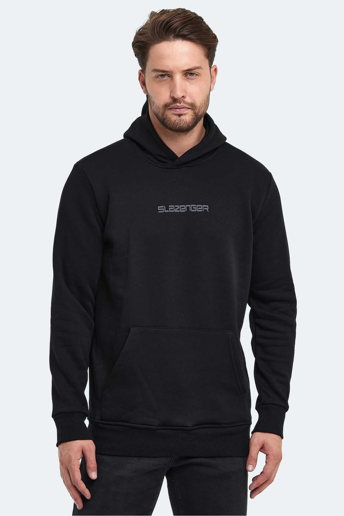 Slazenger - Slazenger BUSTER Erkek Sweatshirt Siyah