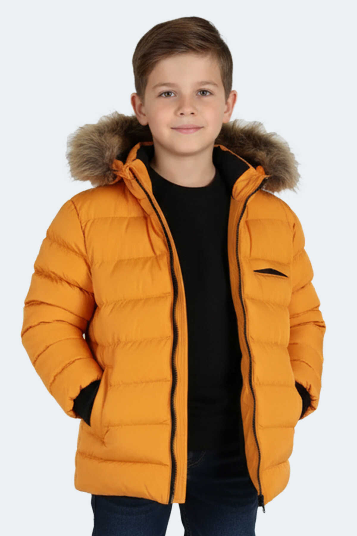 Slazenger - Slazenger CALISTO NEW Unisex Çocuk Mont & Kaban Sarı