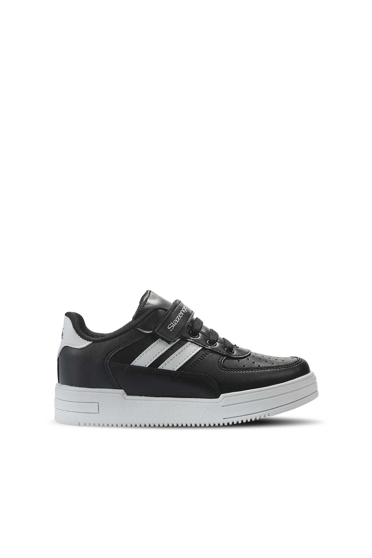 Slazenger - Slazenger CAMP I Erkek Çocuk Cırt Cırtlı Siyah / Beyaz Sneaker