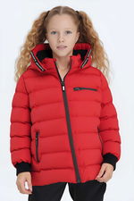 Slazenger - Slazenger CAPTAIN NEW IN Unisex Çocuk Kapüşonlu Şişme Kırmızı Mont & Kaban Slazenger - Slazenger CAPTAIN NEW IN Unisex Çocuk Kapüşonlu Şişme Kırmızı Mont & Kaban