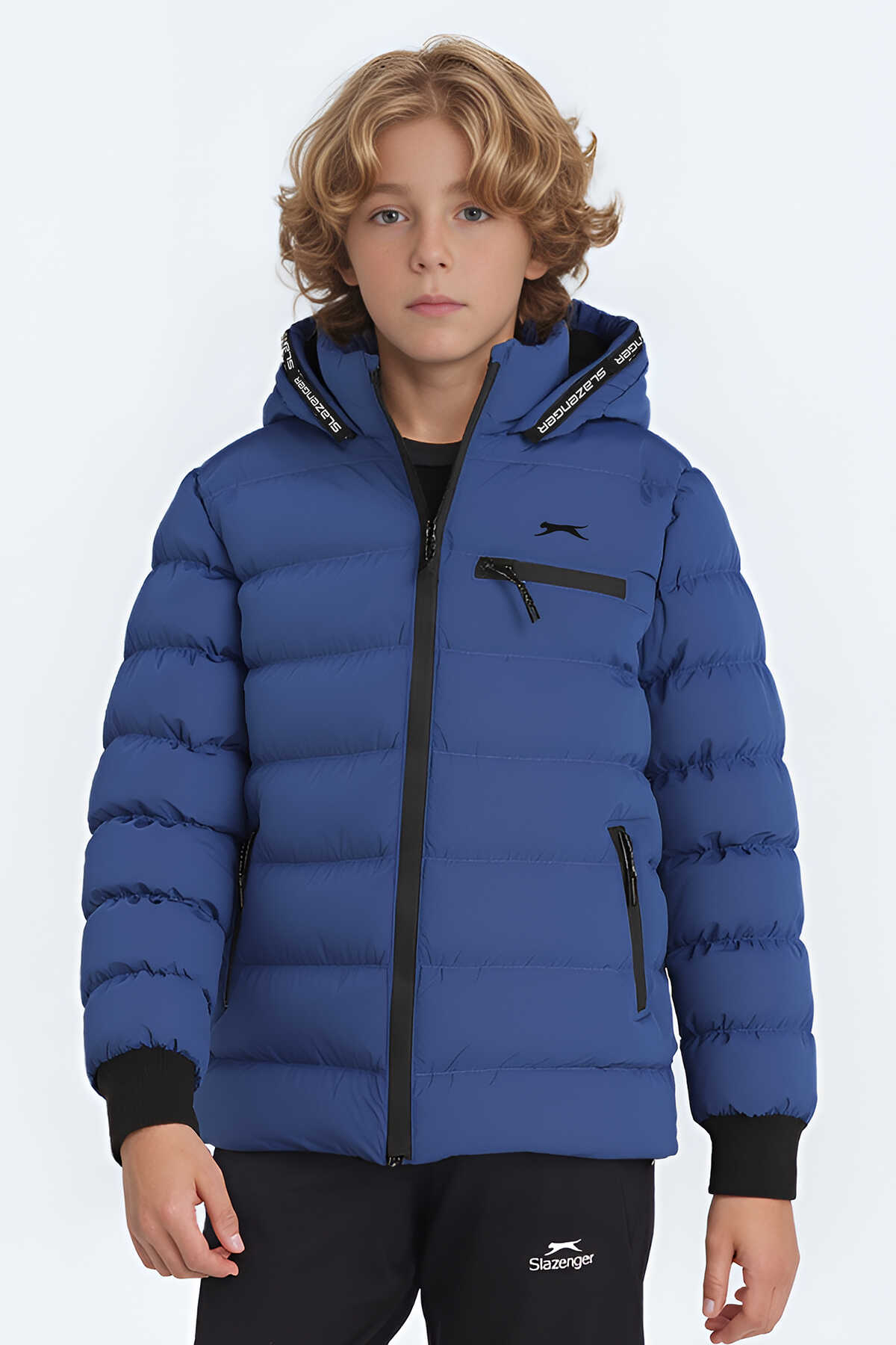 Slazenger - Slazenger CAPTAIN NEW IN Unisex Çocuk Mont & Kaban Saks Mavi