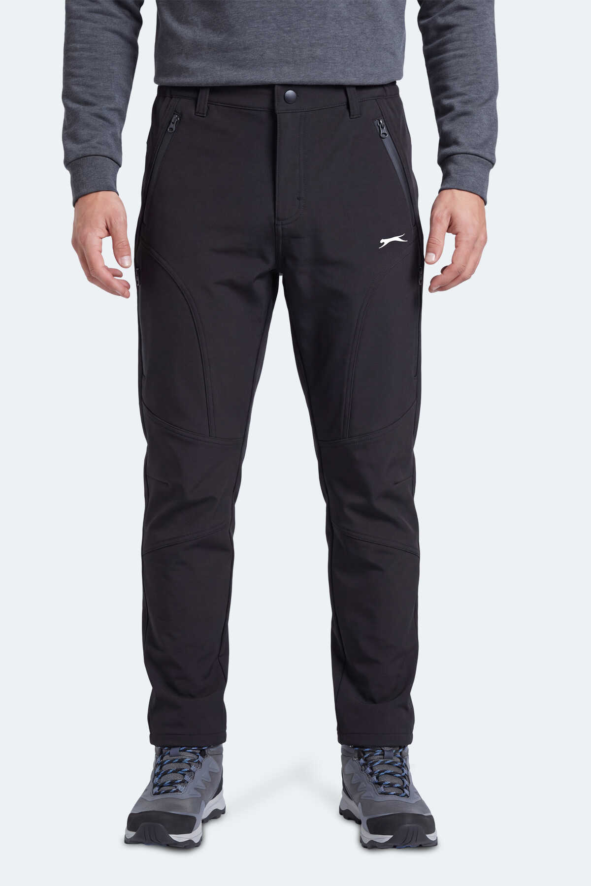 Slazenger - Slazenger CELYON Erkek İçi Polarlı Softshell Siyah Pantolon