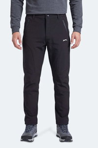 Slazenger - Slazenger CELYON Erkek İçi Polarlı Rüzgar ve Su Geçirmez Softshell Siyah Pantolon