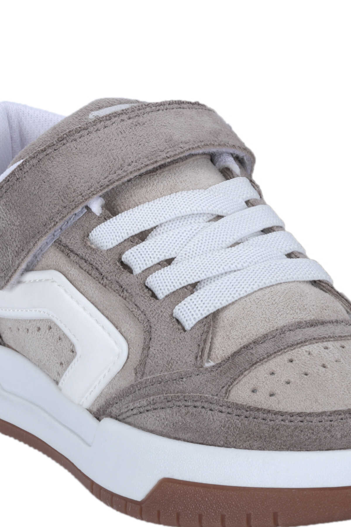 Slazenger CLASH I Unisex Çocuk Bej Süet Günlük Spor Ayakkabısı - 4