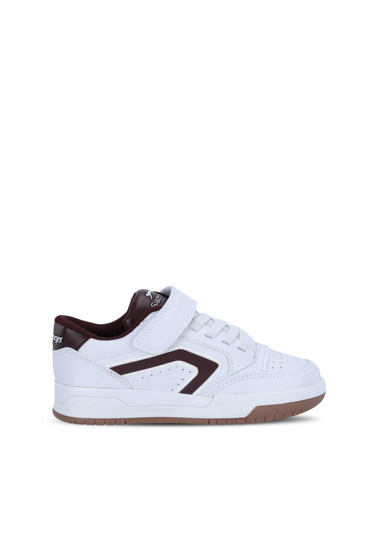 Slazenger CLASH I Unisex Çocuk Beyaz / Bordo Günlük Spor Ayakkabısı (1)