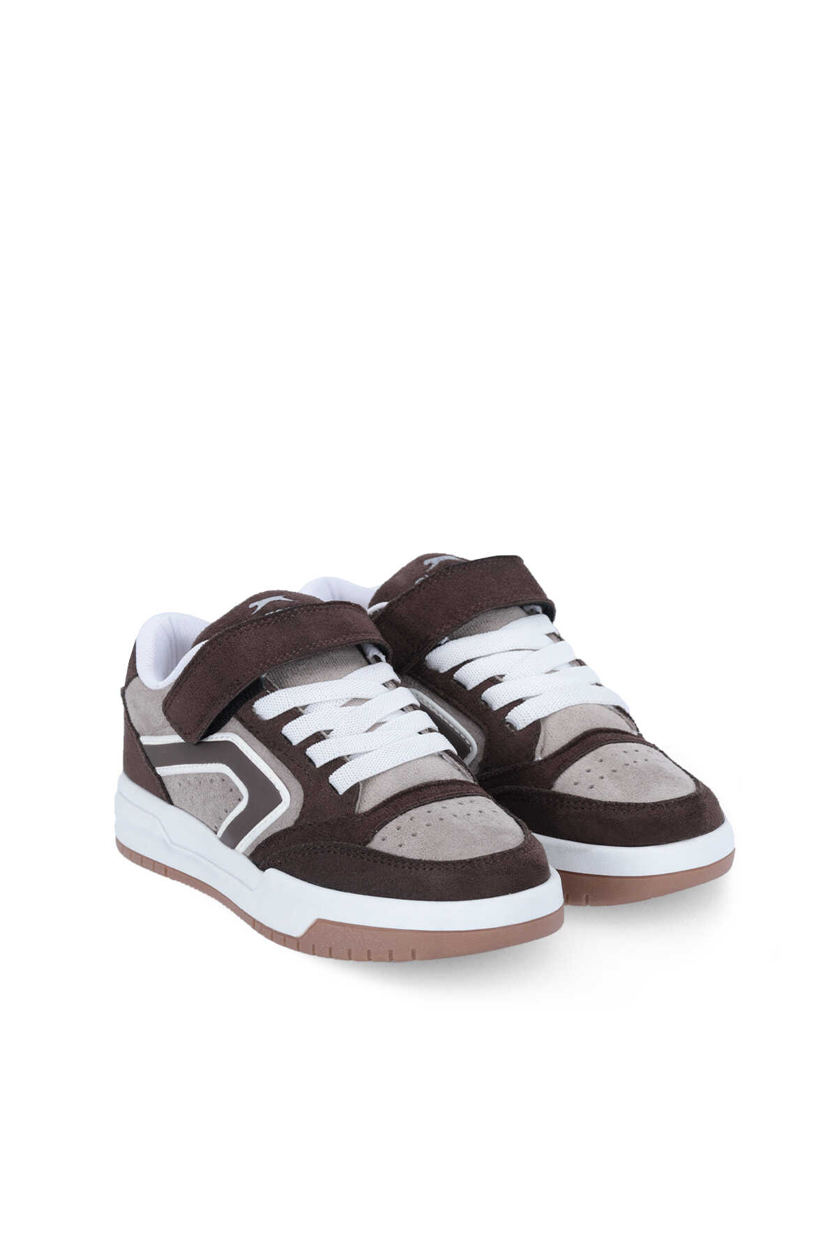 Slazenger COBRA F Unisex Çocuk Kahve Süet Günlük Spor Ayakkabısı - 2