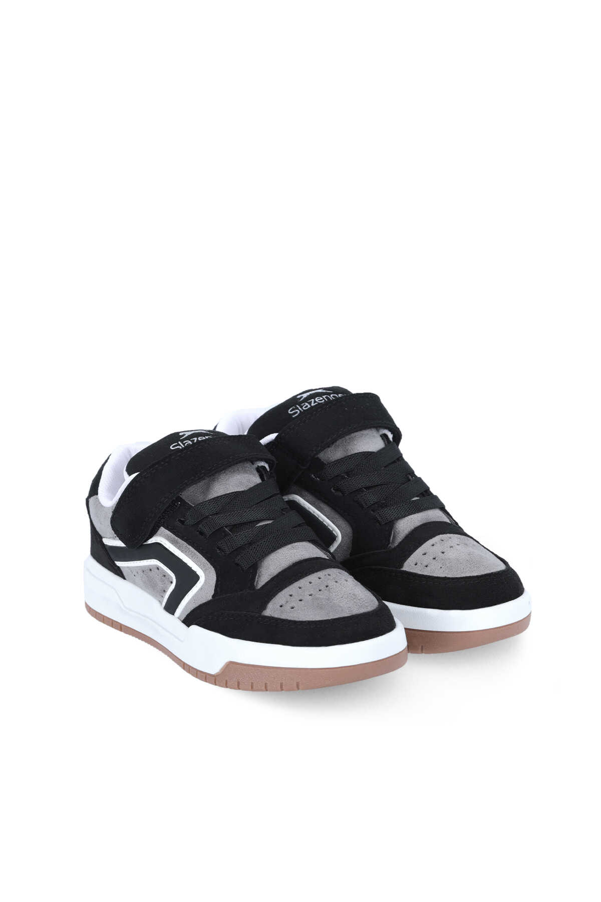 Slazenger COBRA F Unisex Çocuk Siyah Süet Günlük Spor Ayakkabısı - 2