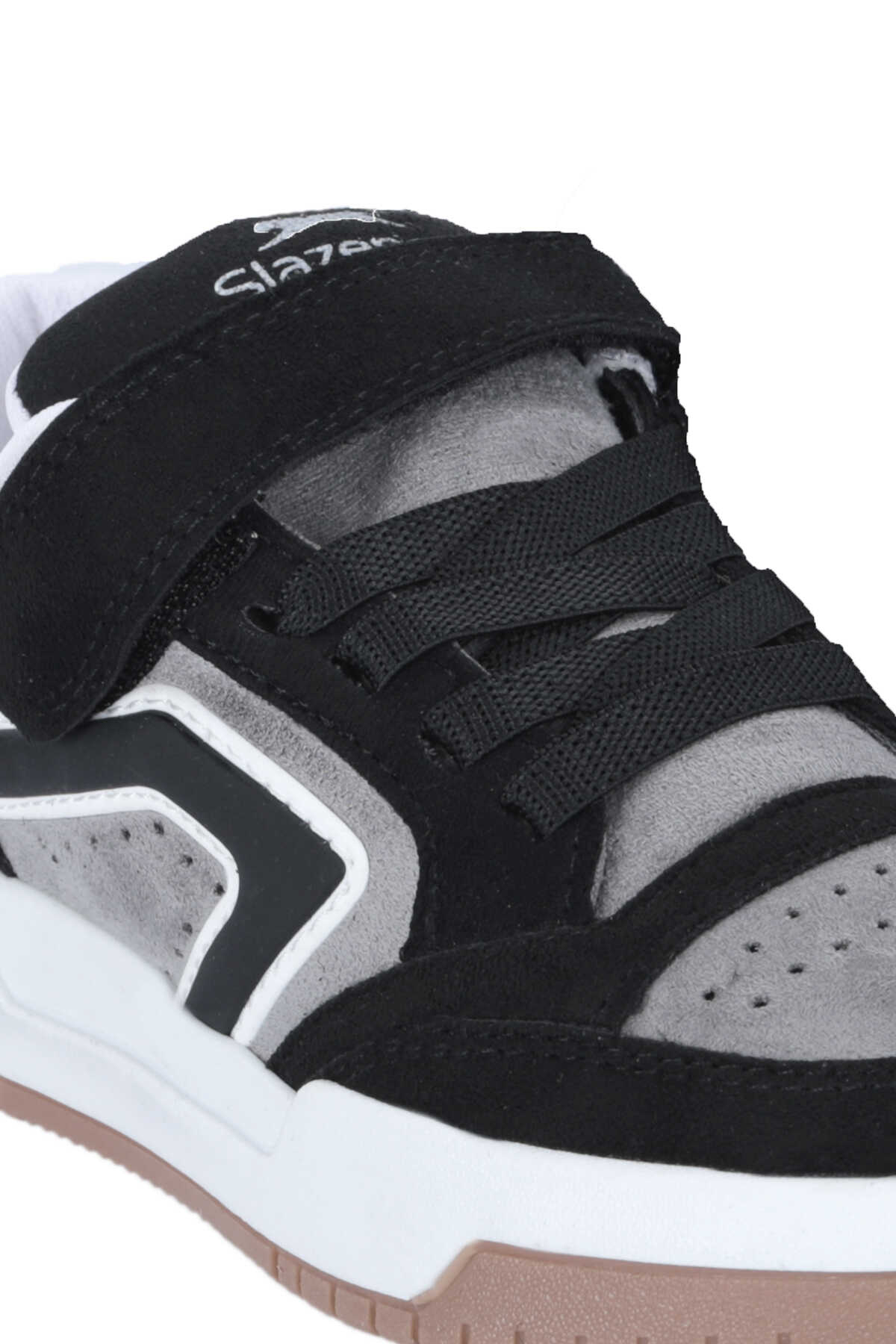 Slazenger COBRA F Unisex Çocuk Siyah Süet Günlük Spor Ayakkabısı - 4
