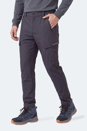 Slazenger COREVA Erkek İçi Polarlı Rüzgar ve Su Geçirmez Softshell Antrasit Pantolon