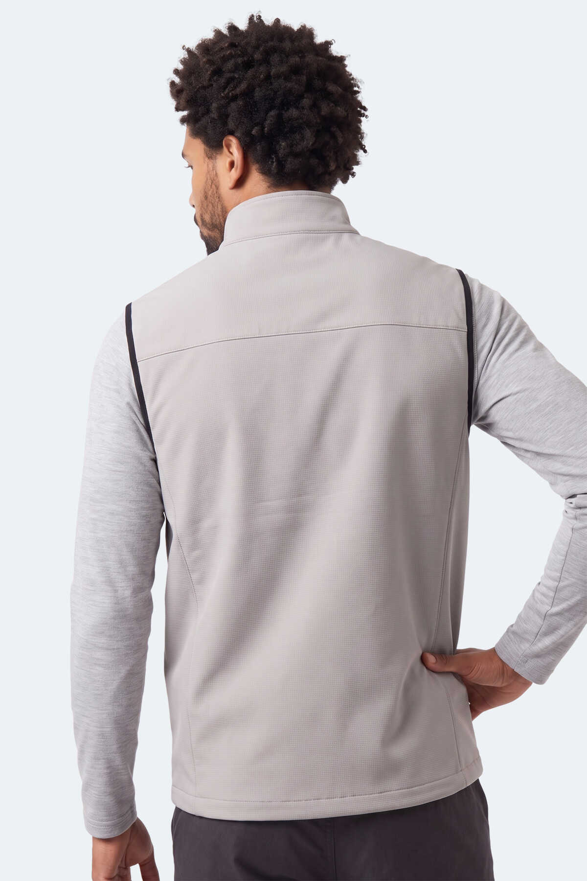 Slazenger CORVEN Erkek Softshell Bej Yelek - 4