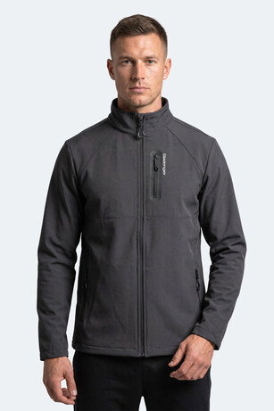 Slazenger COVEX Erkek Softshell Koyu Gri Mont & Kaban 