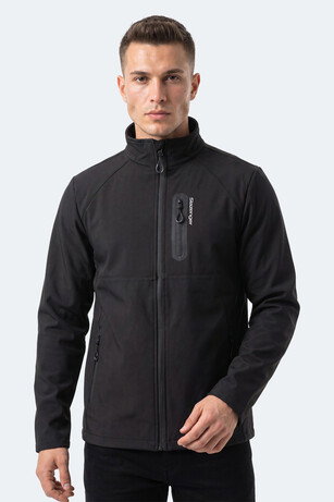 Slazenger COVEX Erkek Softshell Siyah Mont & Kaban 