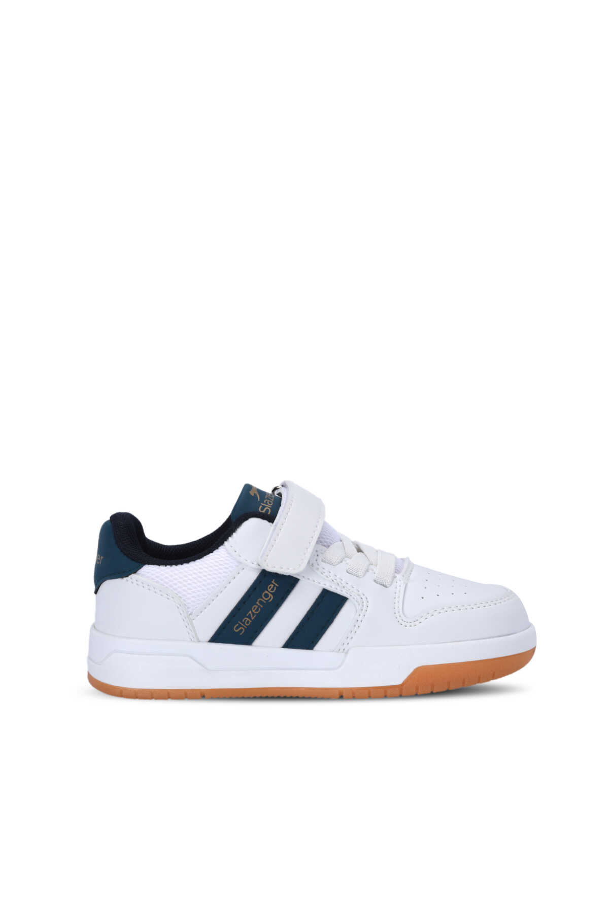 Slazenger - Slazenger CRAFT I Unisex Çocuk Cırtlı Beyaz / Indigo Günlük Spor Ayakkabısı
