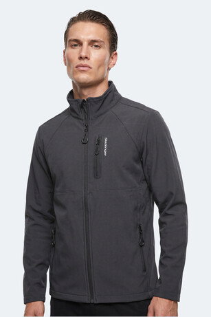 Slazenger CRIMSON I Erkek Softshell Koyu Gri Mont & Kaban 