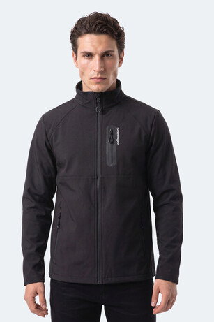 Slazenger CRIMSON I Erkek Softshell Siyah Mont & Kaban 