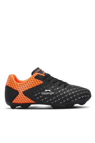 Slazenger CYCLE KR I Erkek Krampon Siyah / Turuncu Futbol Ayakkabısı 