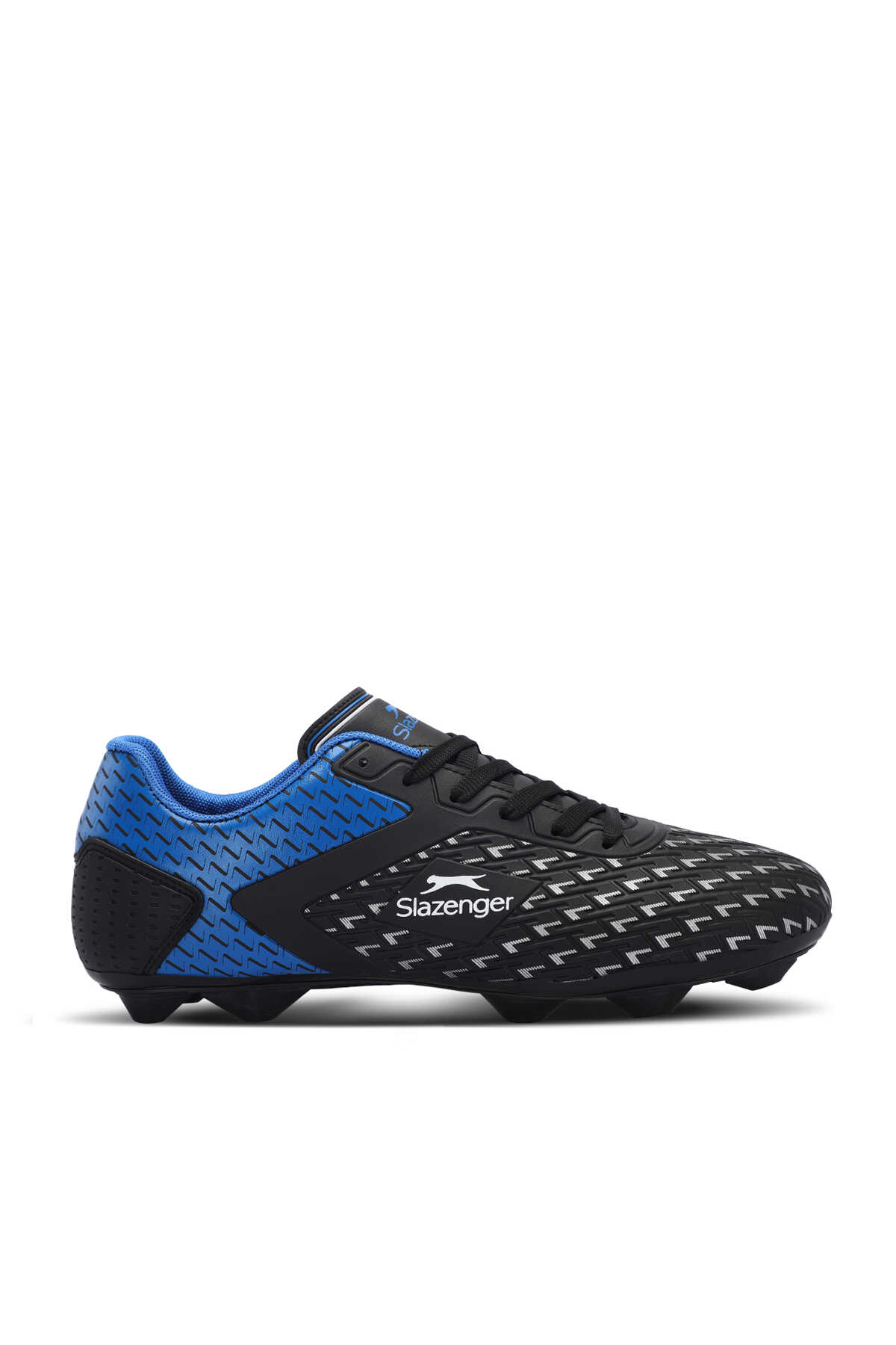 Slazenger - Slazenger CYCLE I Unisex Çocuk Futbol Ayakkabı Siyah / Mavi