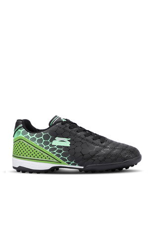 Slazenger DANGER I HS Erkek Çocuk Halı Saha Siyah / Yeşil Futbol Ayakkabısı 