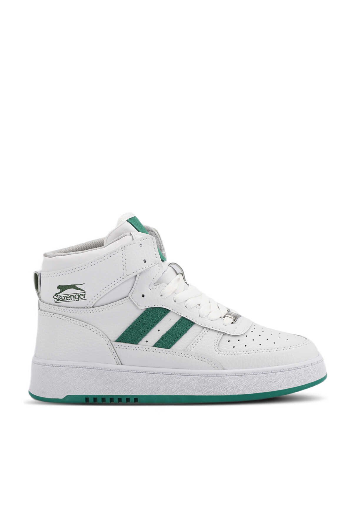 Slazenger - Slazenger DAPHNE HIGH Sneaker Kadın Ayakkabı Beyaz / Yeşil