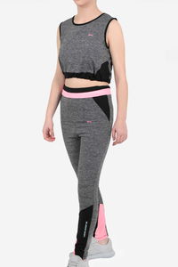 Slazenger - Slazenger DESI IN Kız Çocuk Koyu Gri Tayt Takım Slazenger - Slazenger DESI IN Kız Çocuk Koyu Gri Tayt Takım