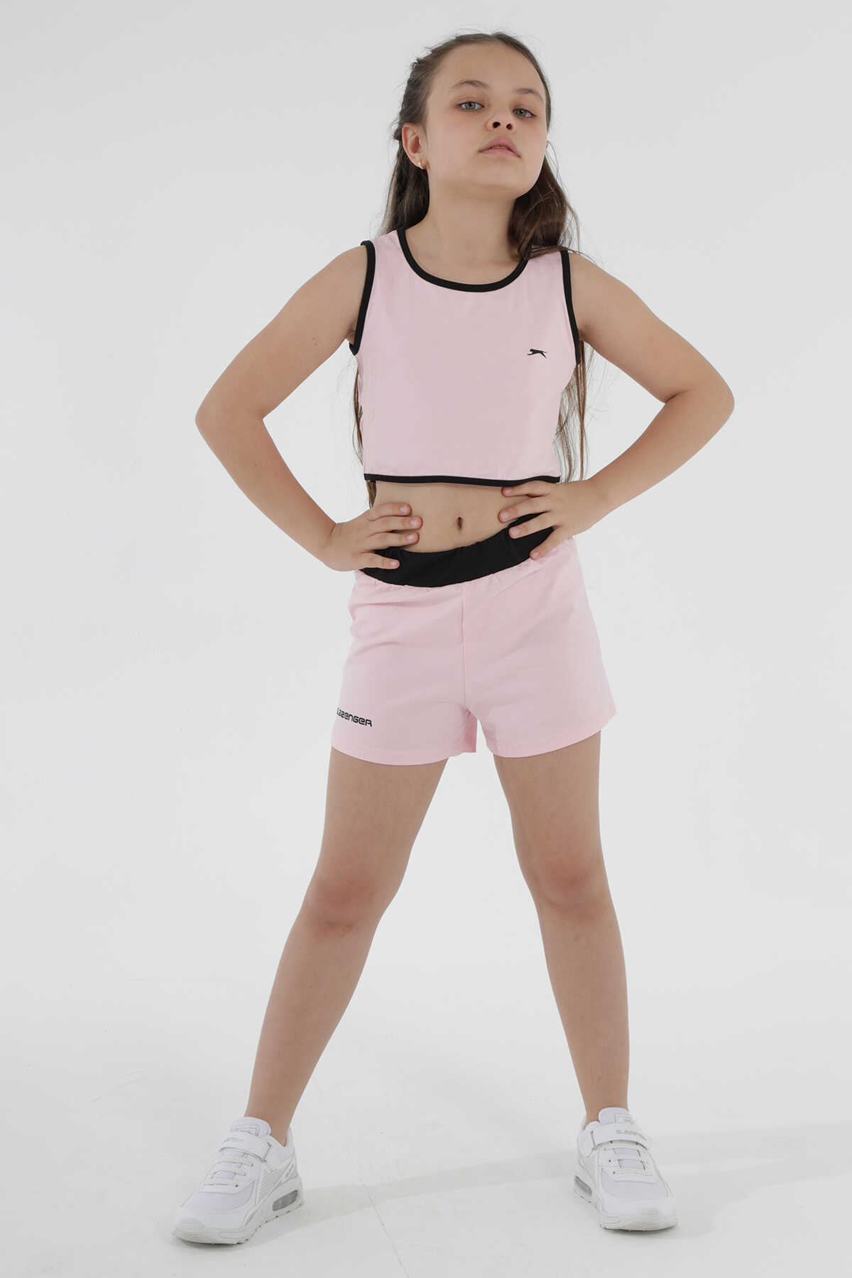 Slazenger - Slazenger DESTA IN Kız Çocuk Pembe Alt Üst Takım
