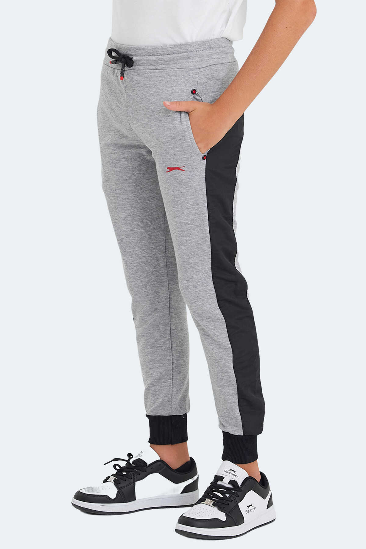 Slazenger - Slazenger DIDIER Unisex Çocuk Eşofman Altı Gri