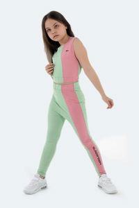 Slazenger - Slazenger DIMAS Kız Çocuk Yeşil Tayt Takım Slazenger - Slazenger DIMAS Kız Çocuk Yeşil Tayt Takım