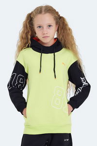 Slazenger - Slazenger DJURO IN Unisex Çocuk Kapüşonlu Cepli Sarı Sweatshırt Slazenger - Slazenger DJURO IN Unisex Çocuk Kapüşonlu Cepli Sarı Sweatshırt