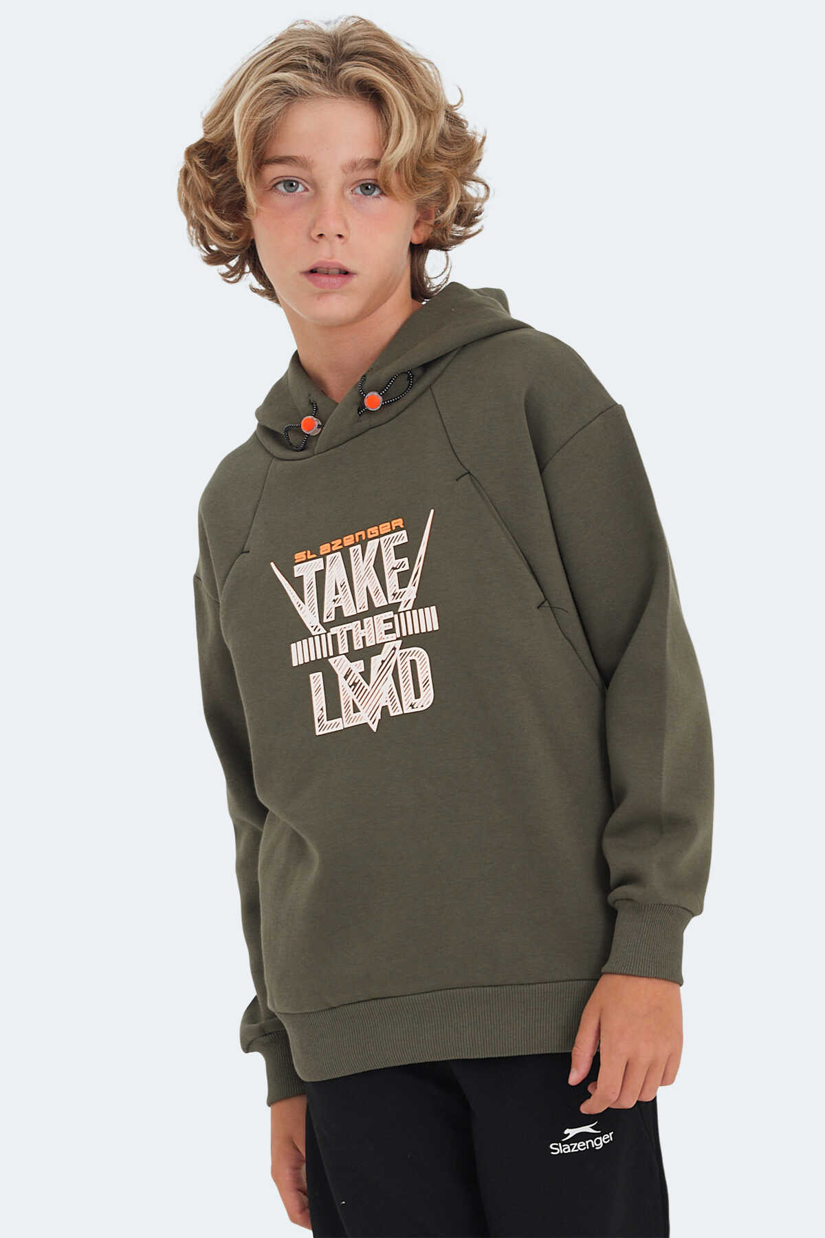 Slazenger - Slazenger DO IN Unisex Çocuk Sweatshirt Haki