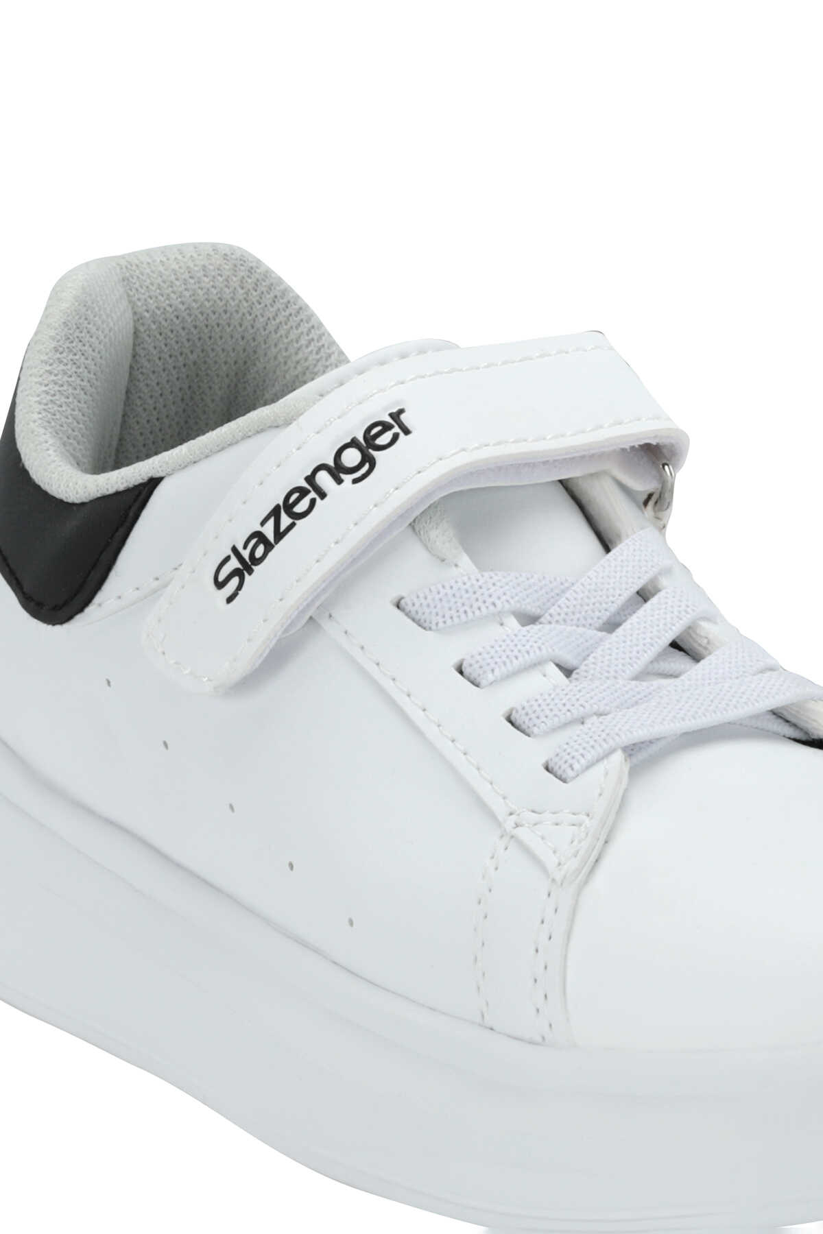 Slazenger DOBBY Unisex Çocuk Cırtlı Beyaz / Siyah Günlük Spor Ayakkabısı - 4