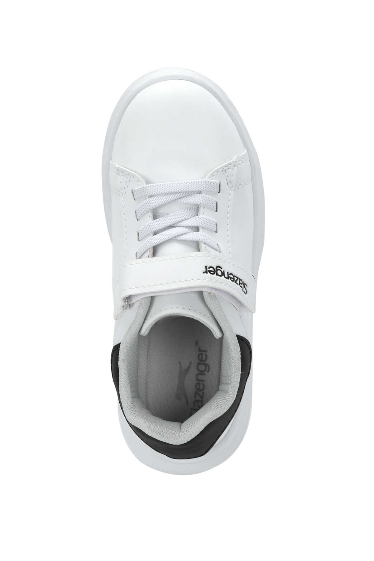 Slazenger DOBBY Unisex Çocuk Cırtlı Beyaz / Siyah Günlük Spor Ayakkabısı - 5