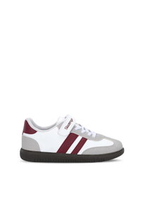 Slazenger - Slazenger DOLPHIN I Unisex Çocuk Cırt Cırtlı Beyaz / Bordo Günlük Spor Ayakkabısı