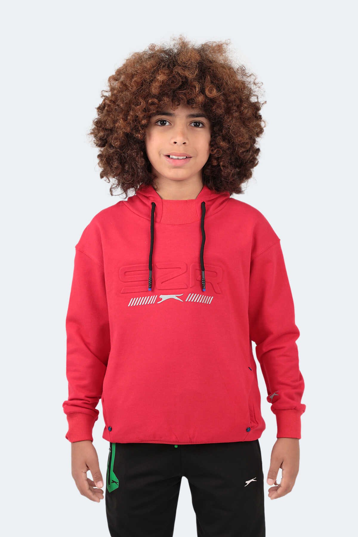 Slazenger - Slazenger DROR Unisex Çocuk Sweatshirt Kırmızı