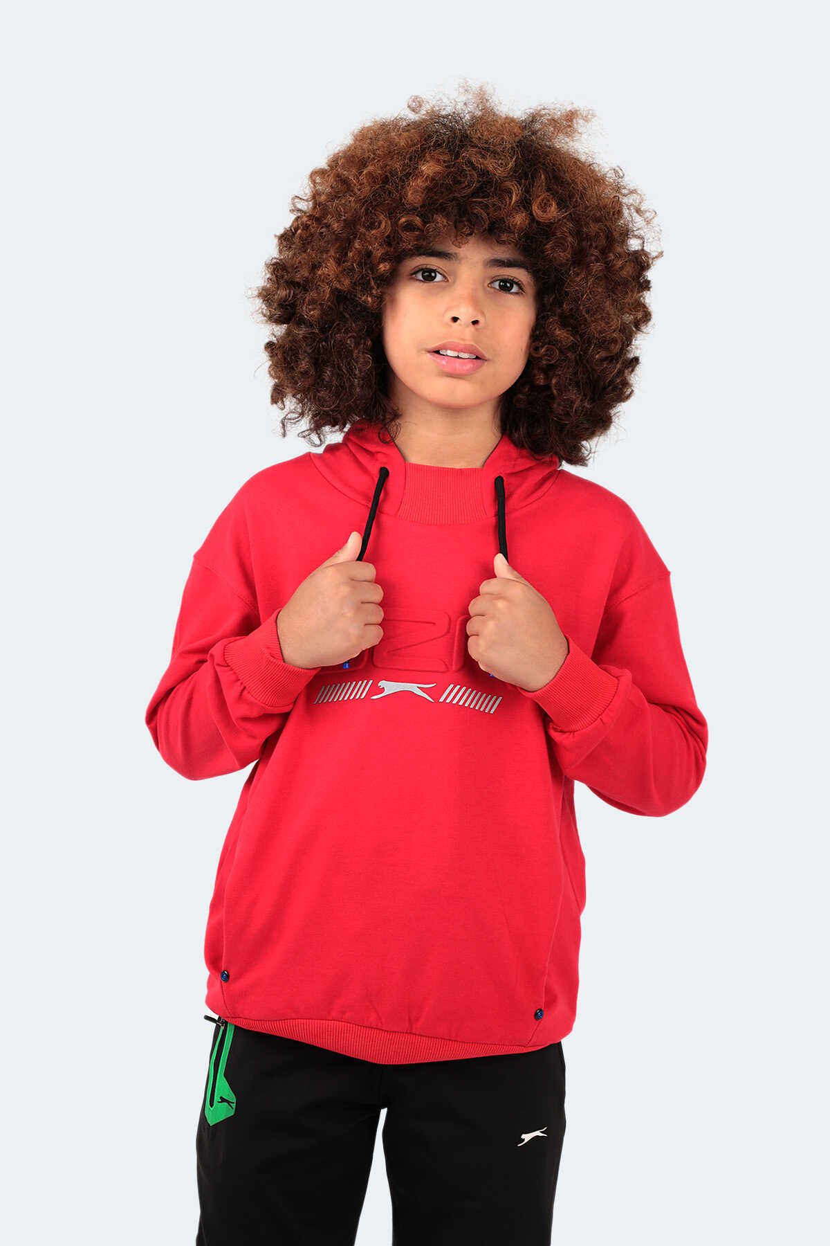 Slazenger DROR Unisex Çocuk Sweatshirt Kırmızı