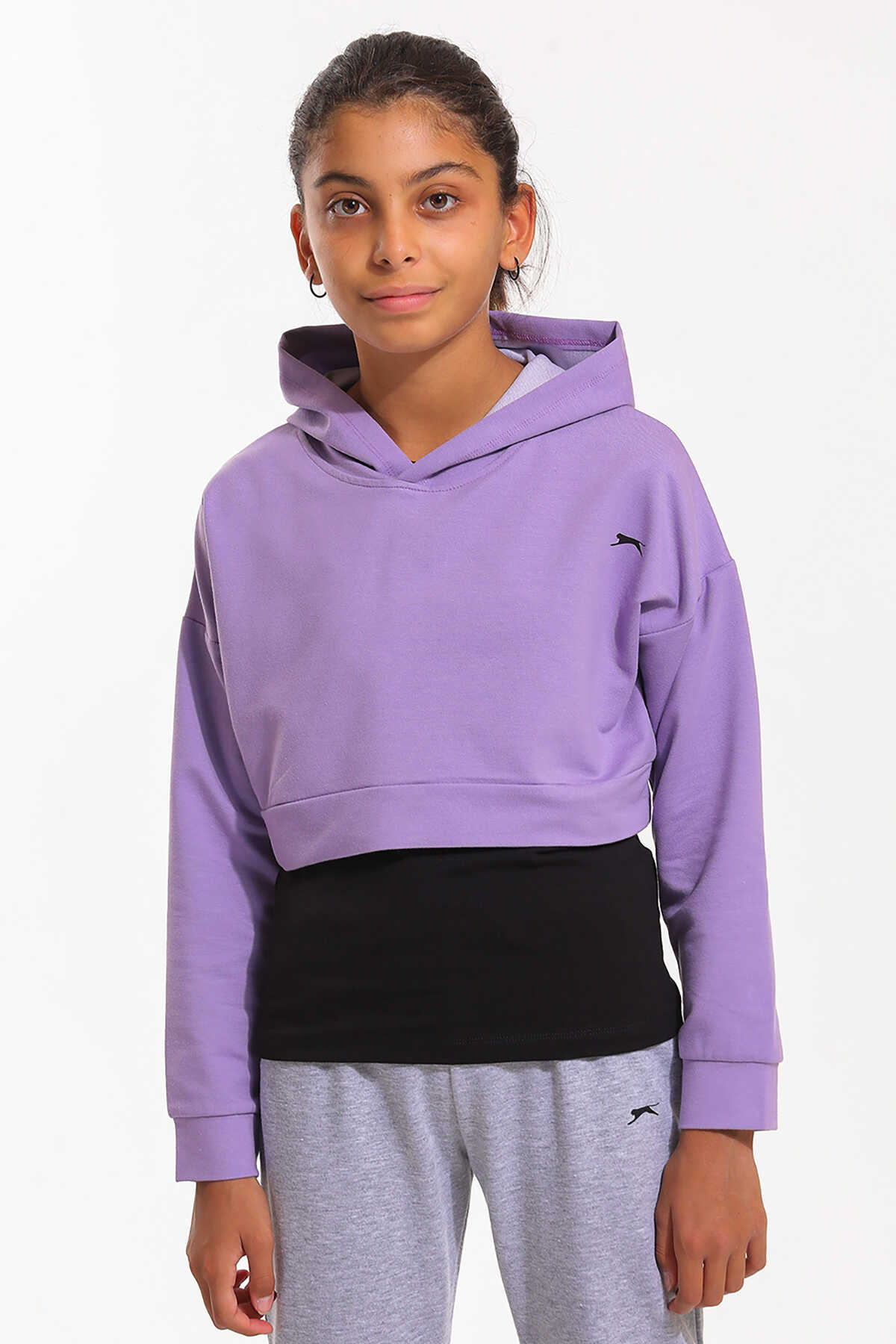 Slazenger - Slazenger DUA Kız Çocuk Sweatshirt Lila