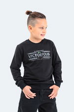 Slazenger - Slazenger DUNA IN Unisex Çocuk Siyah Sweatshırt Slazenger - Slazenger DUNA IN Unisex Çocuk Siyah Sweatshırt